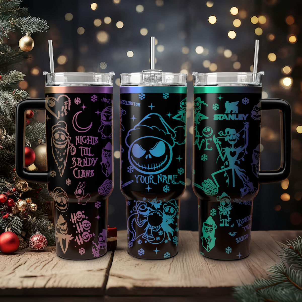 The Nightmare Before Christmas Movies Custom Stanley Cup 40 oz 30 oz Tumbler With HandleTVC2301426