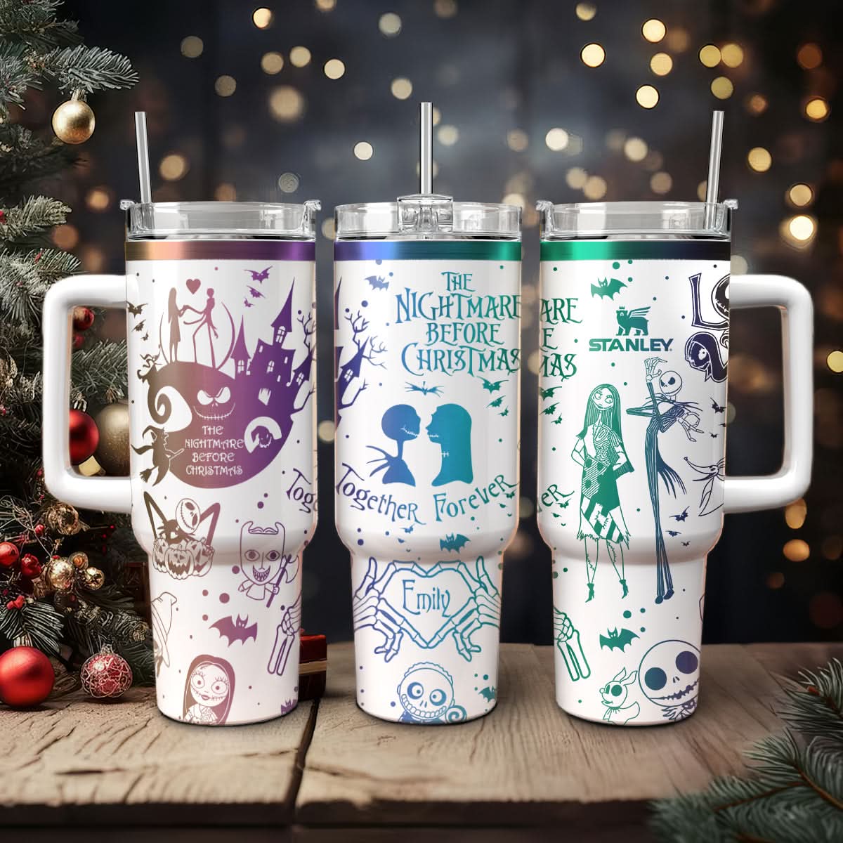 The Nightmare Before Christmas Movies Custom Stanley Cup 40 oz 30 oz Tumbler With HandleTVC2301440