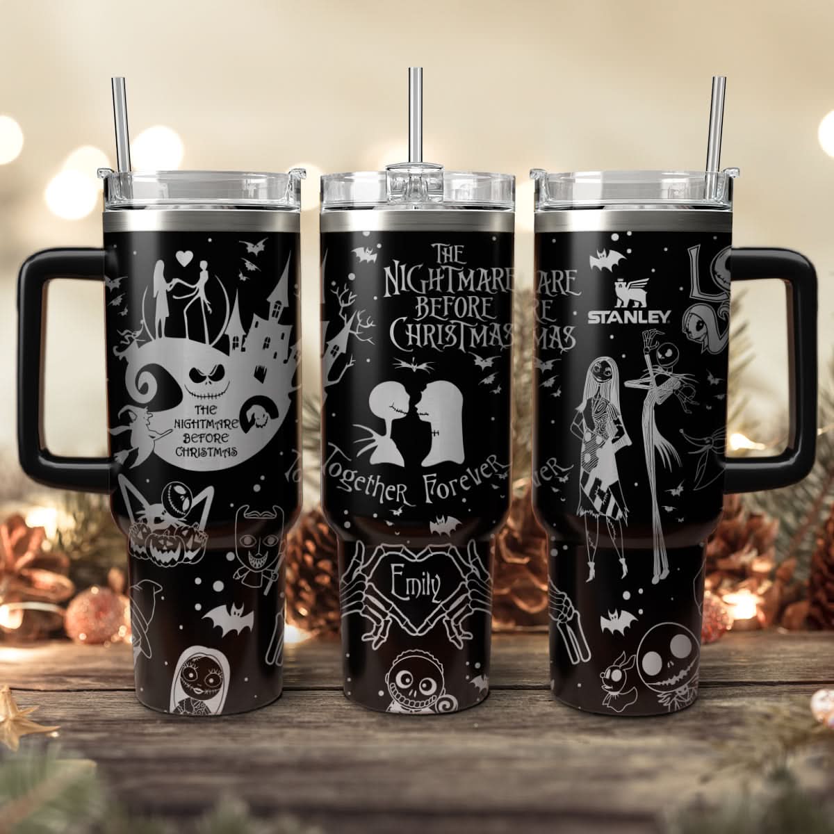 The Nightmare Before Christmas Movies Custom Stanley Cup 40 oz 30 oz Tumbler With HandleTVC2301440