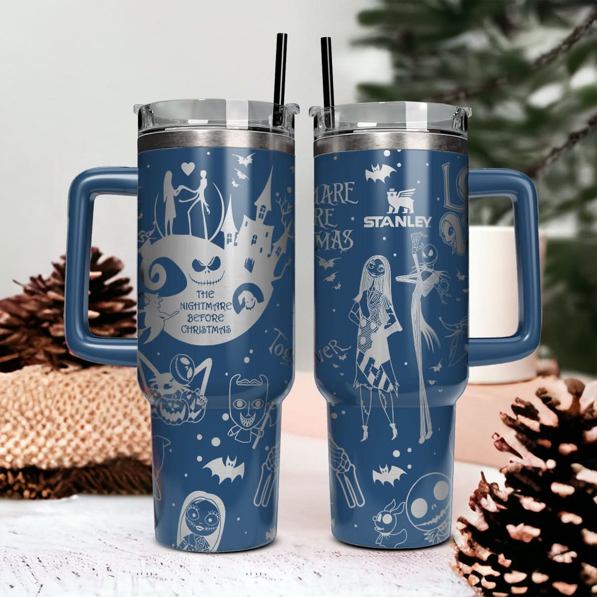The Nightmare Before Christmas Movies Custom Stanley Cup 40 oz 30 oz Tumbler With HandleTVC2301440