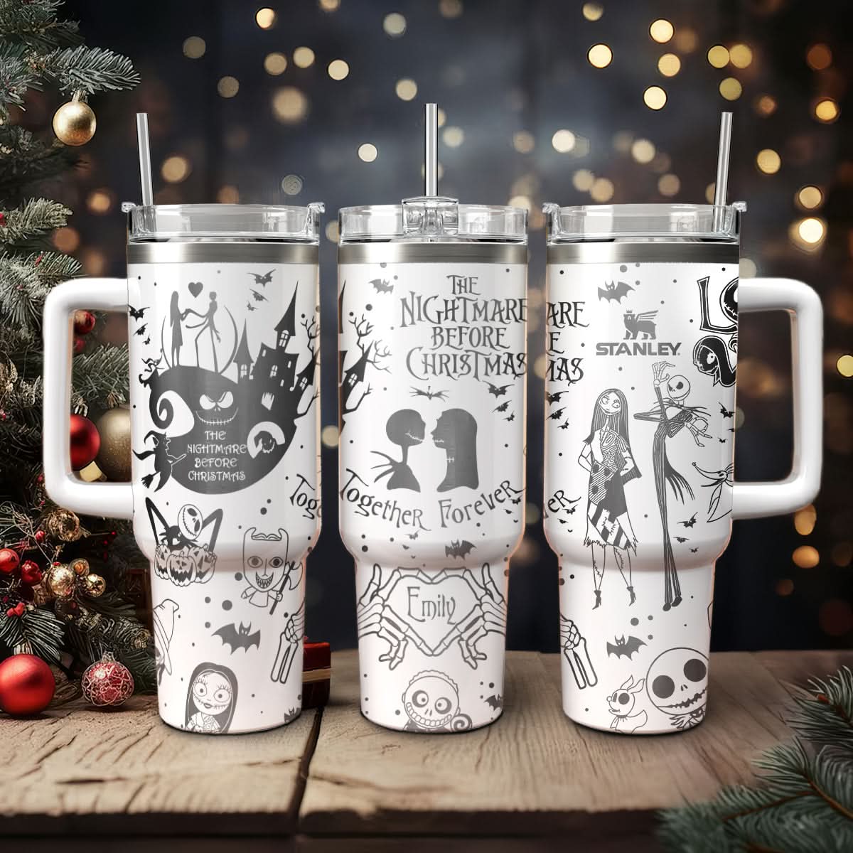 The Nightmare Before Christmas Movies Custom Stanley Cup 40 oz 30 oz Tumbler With HandleTVC2301440