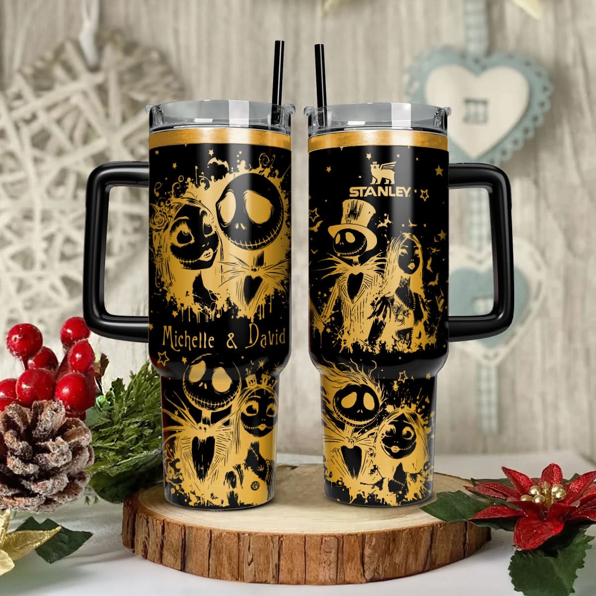 The Nightmare Before Christmas Movies Custom Stanley Cup 40 oz 30 oz Tumbler With HandleTVC2301467