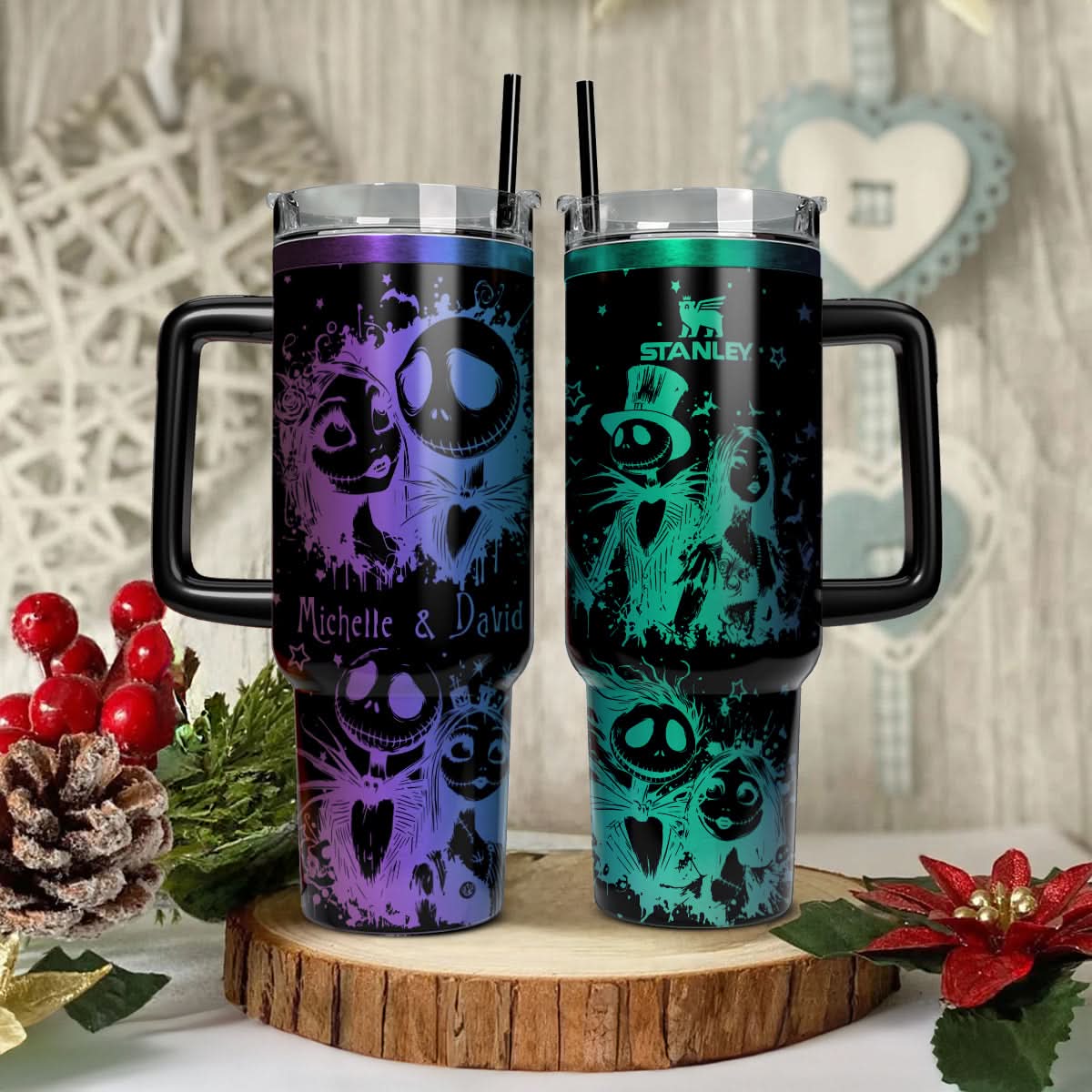 The Nightmare Before Christmas Movies Custom Stanley Cup 40 oz 30 oz Tumbler With HandleTVC2301467