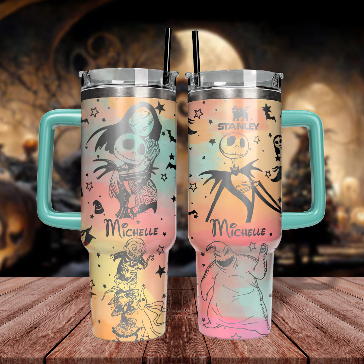 The Nightmare Before Christmas Movies Custom Stanley Cup 40 oz 30 oz Tumbler With HandleTVC2301540