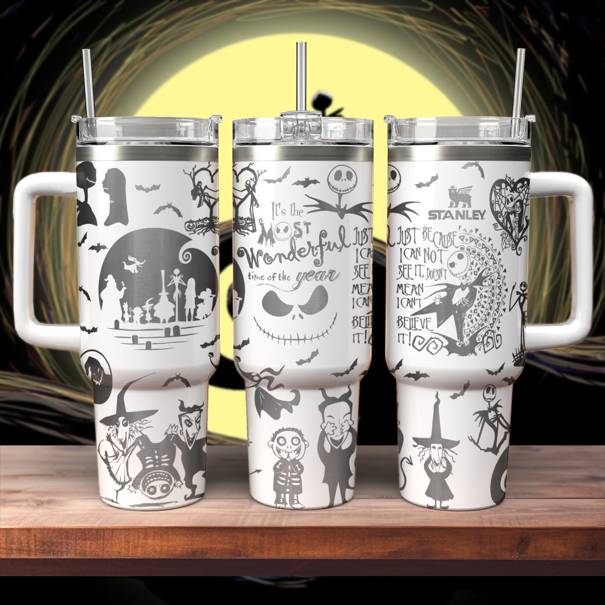 The Nightmare Before Christmas Movies Custom Stanley Cup 40 oz 30 oz Tumbler With HandleTVC2301540