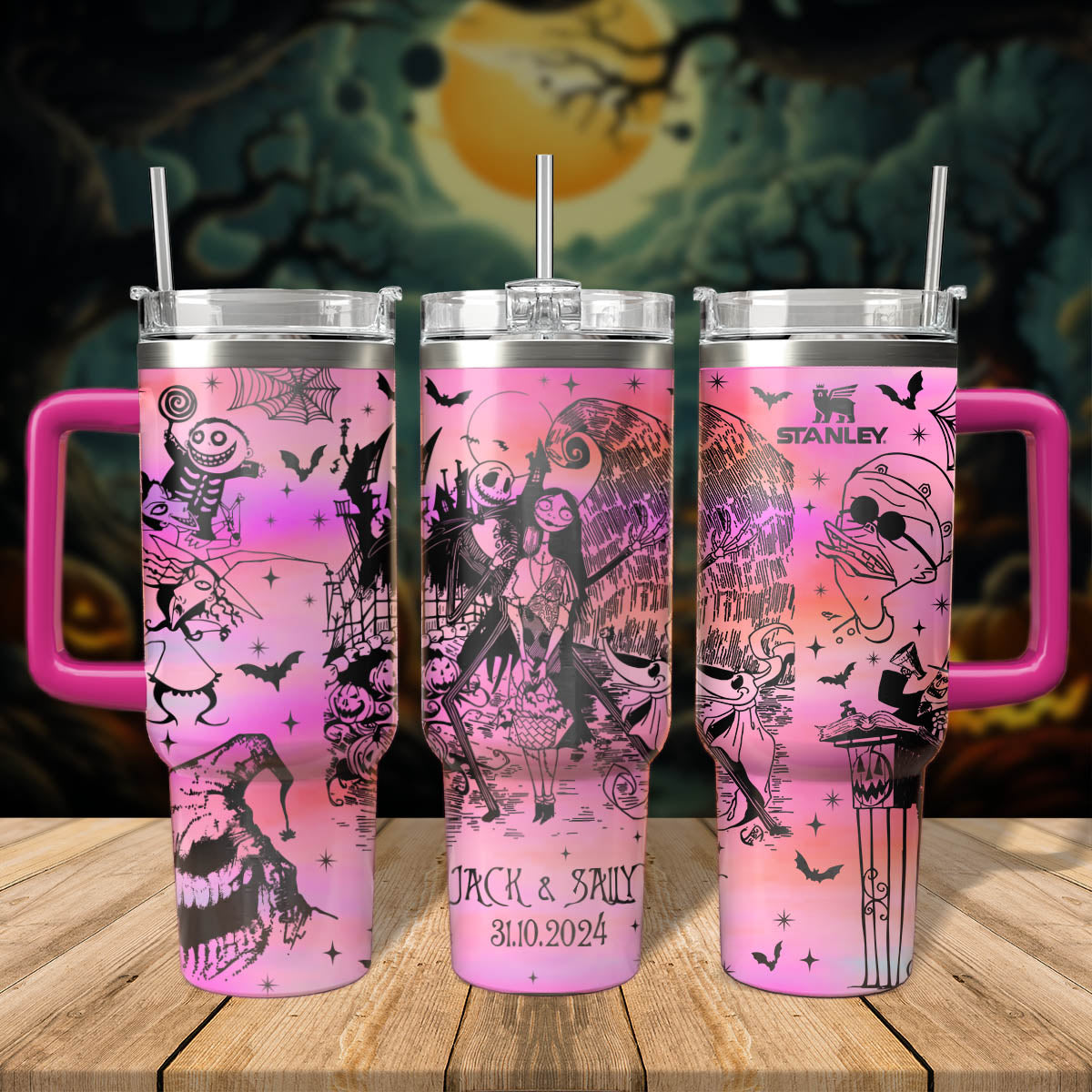 The Nightmare Before Christmas Movies Custom Stanley Cup 40 oz 30 oz Tumbler With HandleTVC2301545