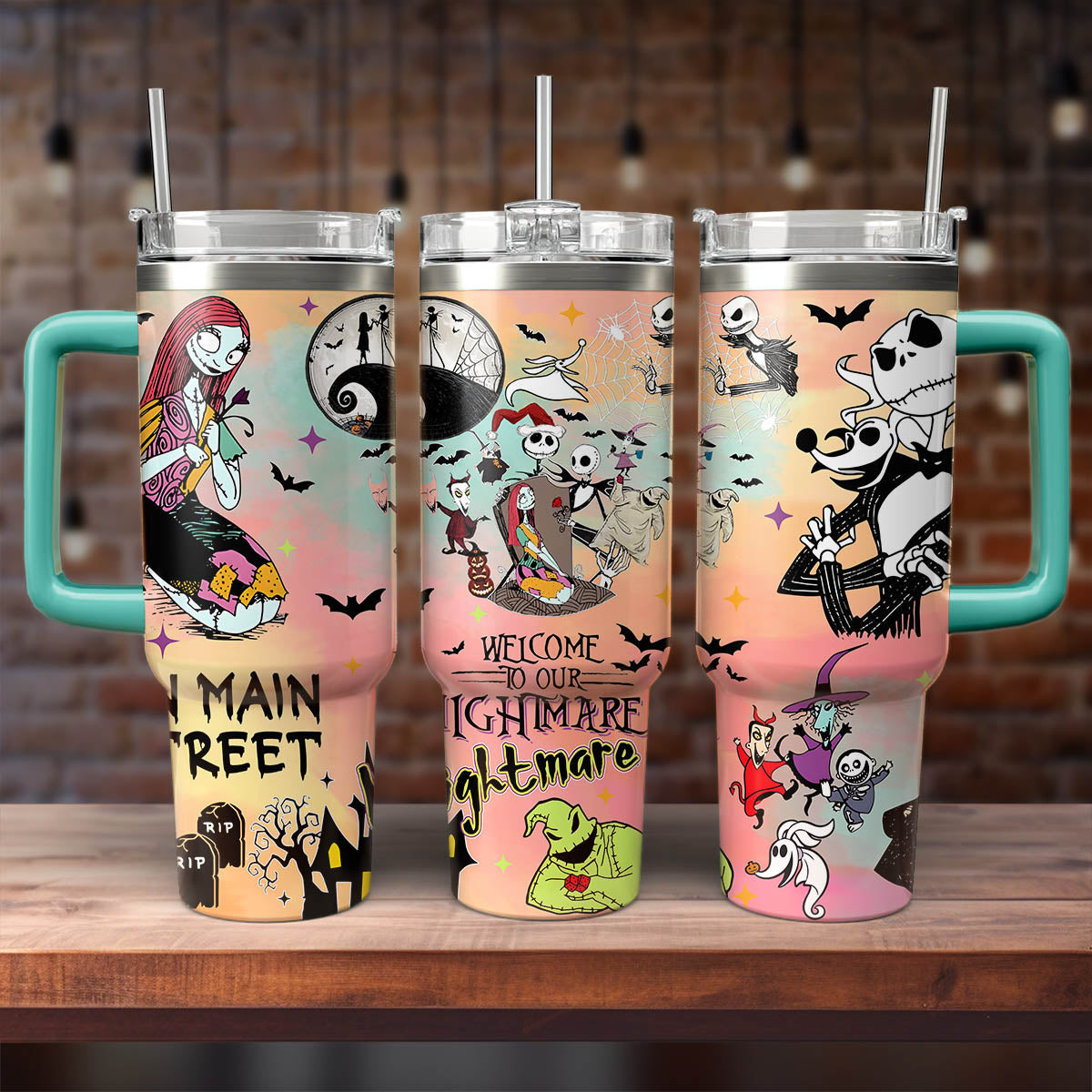 The Nightmare Before Christmas Movies Custom Stanley Cup 40 oz 30 oz Tumbler With HandleTVC2301546