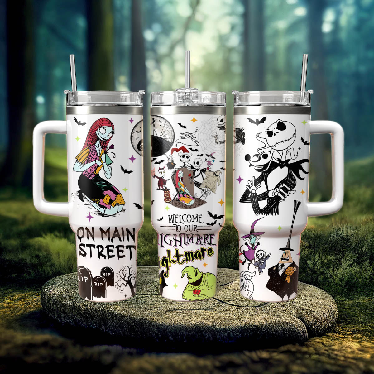 The Nightmare Before Christmas Movies Custom Stanley Cup 40 oz 30 oz Tumbler With HandleTVC2301546
