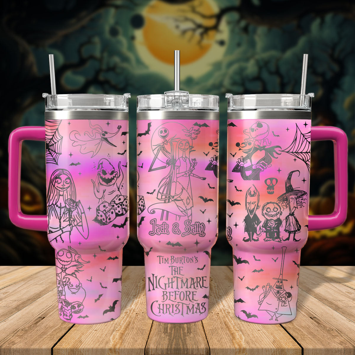 The Nightmare Before Christmas Movies Custom Stanley Cup 40 oz 30 oz Tumbler With HandleTVC2301547