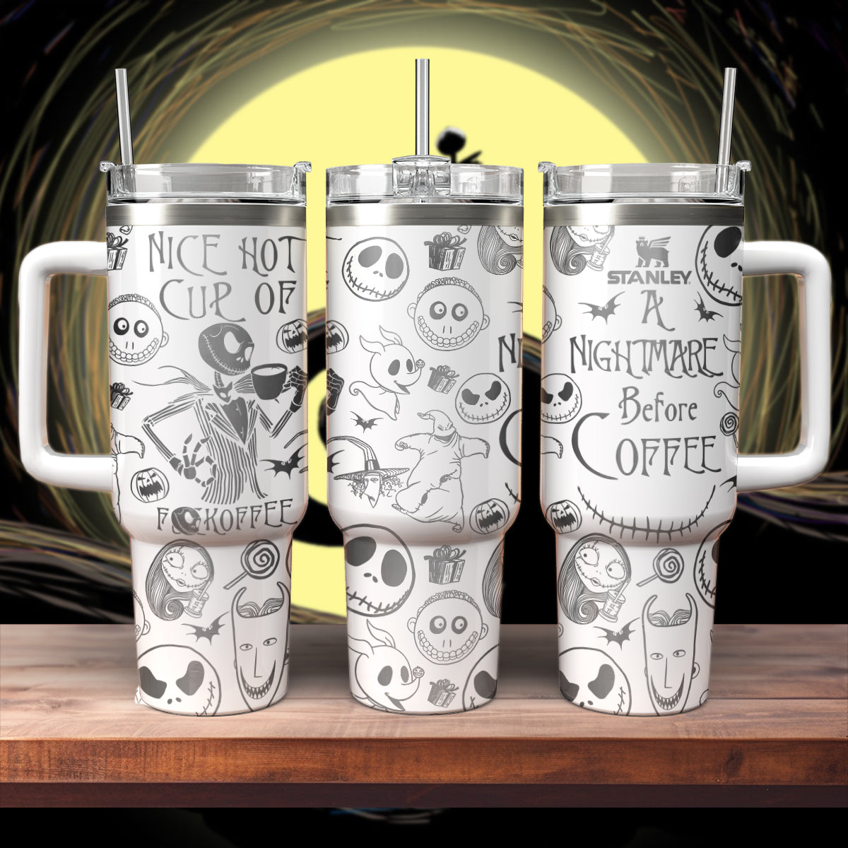 The Nightmare Before Christmas Movies Custom Stanley Cup 40 oz 30 oz Tumbler With HandleTVC2301549