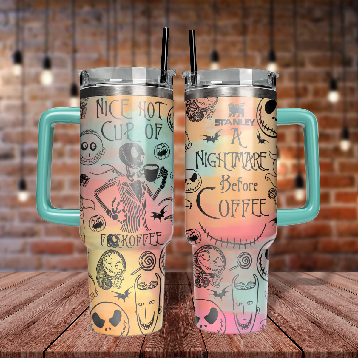 The Nightmare Before Christmas Movies Custom Stanley Cup 40 oz 30 oz Tumbler With HandleTVC2301549