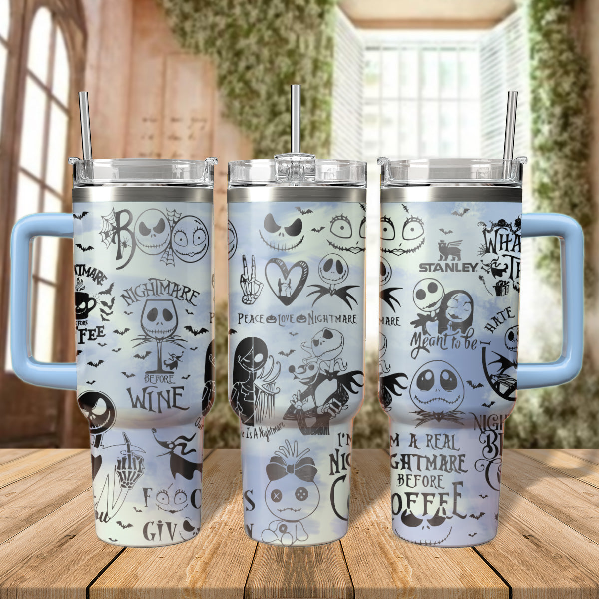 The Nightmare Before Christmas Movies Custom Stanley Cup 40 oz 30 oz Tumbler With HandleTVC2301550