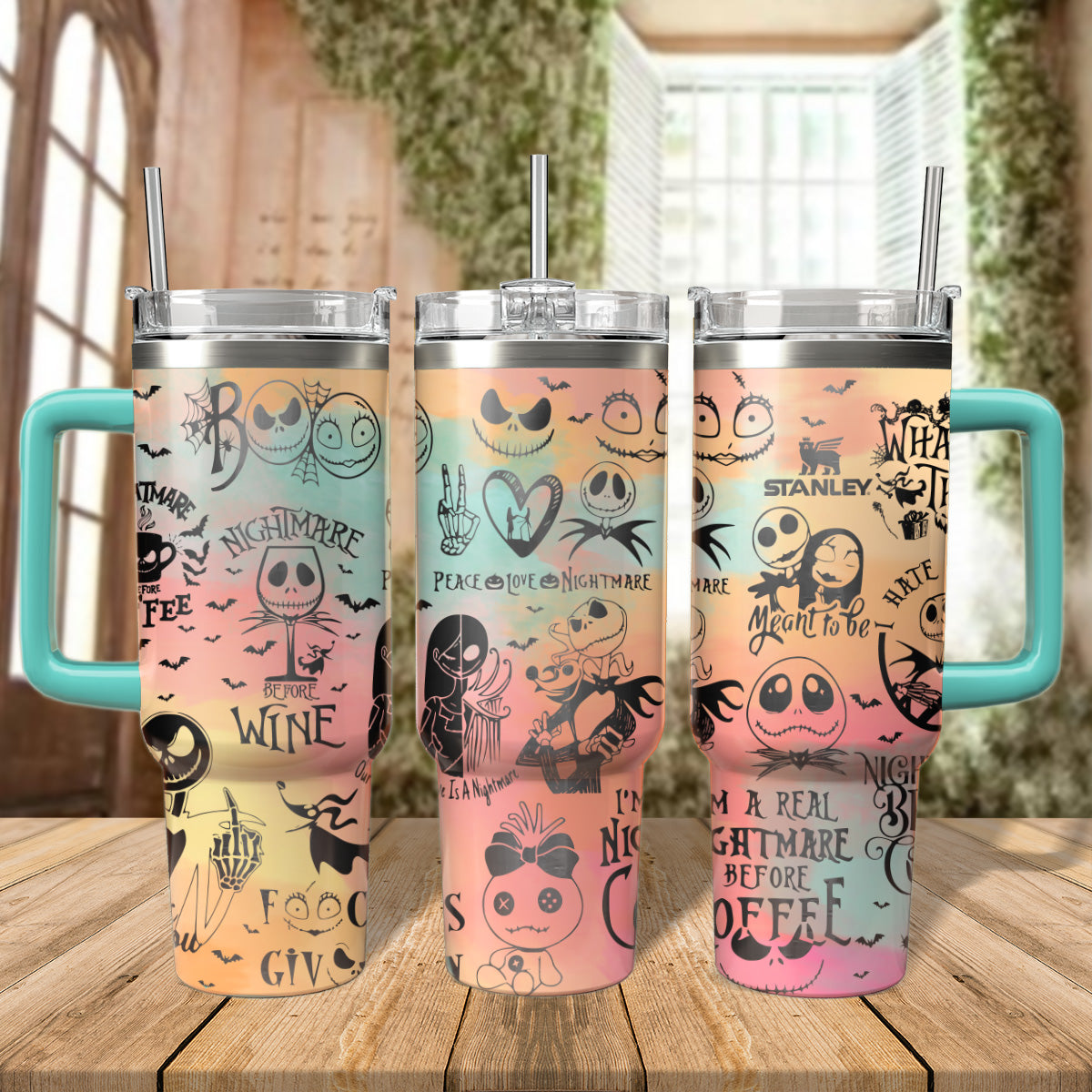 The Nightmare Before Christmas Movies Custom Stanley Cup 40 oz 30 oz Tumbler With HandleTVC2301551