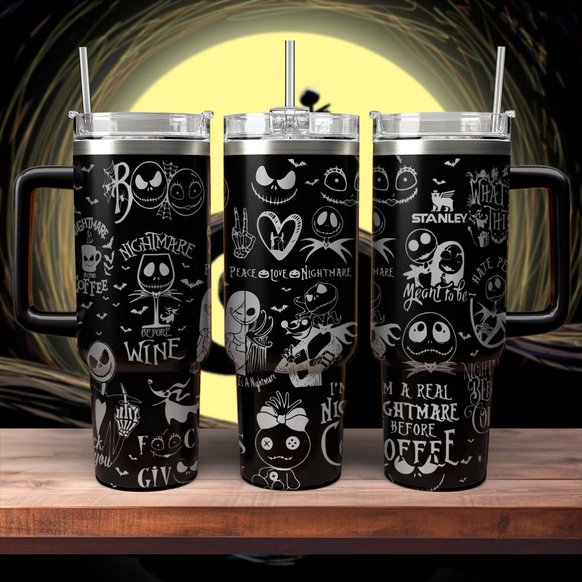 The Nightmare Before Christmas Movies Custom Stanley Cup 40 oz 30 oz Tumbler With HandleTVC2301551