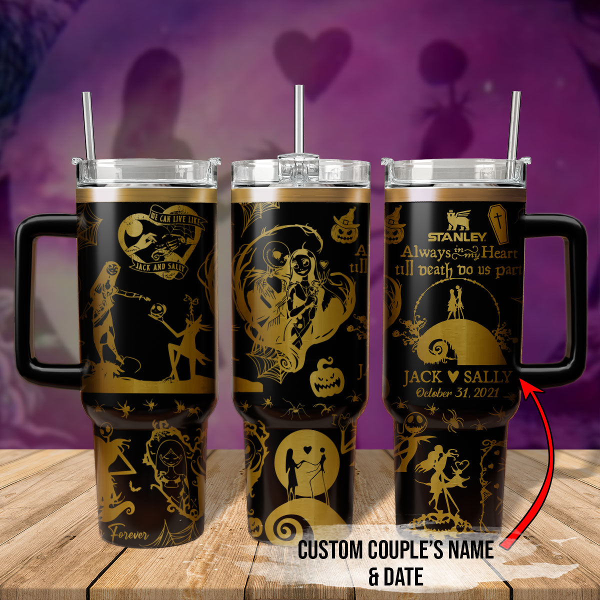 The Nightmare Before Christmas Movies Custom Stanley Cup 40 oz 30 oz Tumbler With HandleTVC2301553