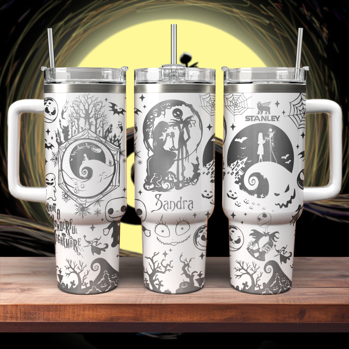 The Nightmare Before Christmas Movies Custom Stanley Cup 40 oz 30 oz Tumbler With HandleTVC2301554