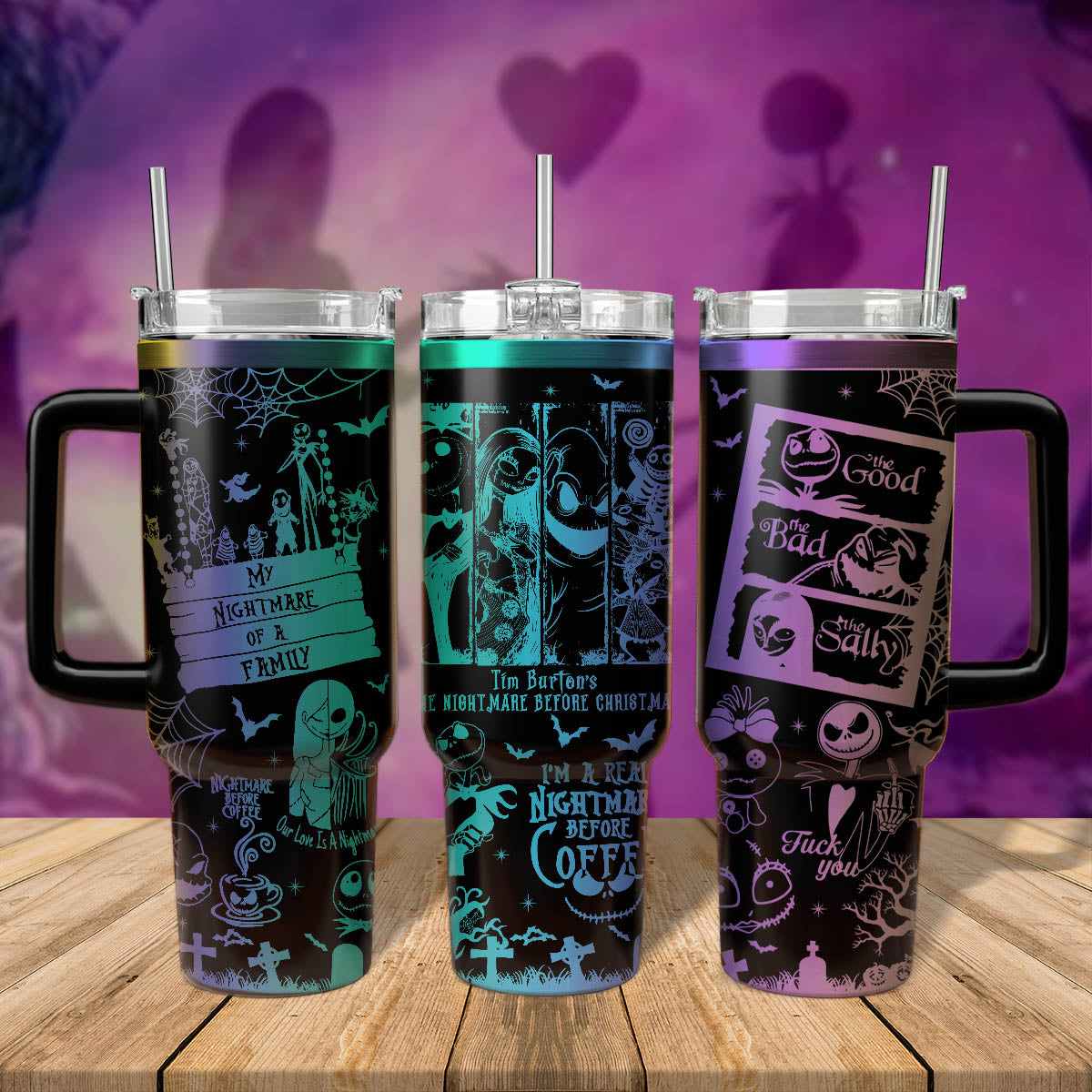 The Nightmare Before Christmas Movies Custom Stanley Cup 40 oz 30 oz Tumbler With HandleTVC2301557