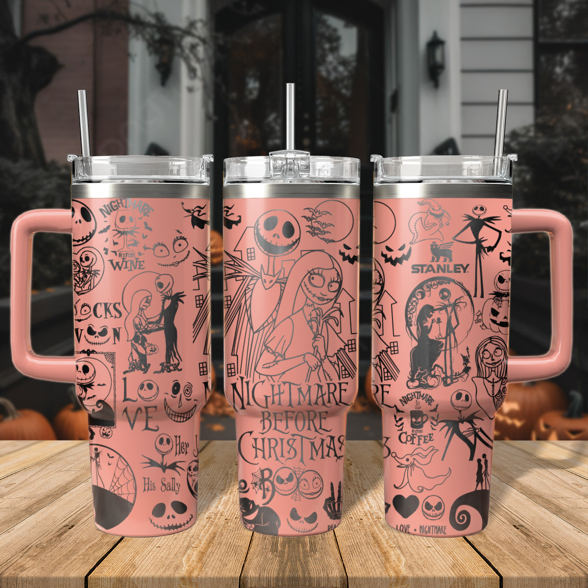 The Nightmare Before Christmas Movies Custom Stanley Cup 40 oz 30 oz Tumbler With HandleTVC2301558