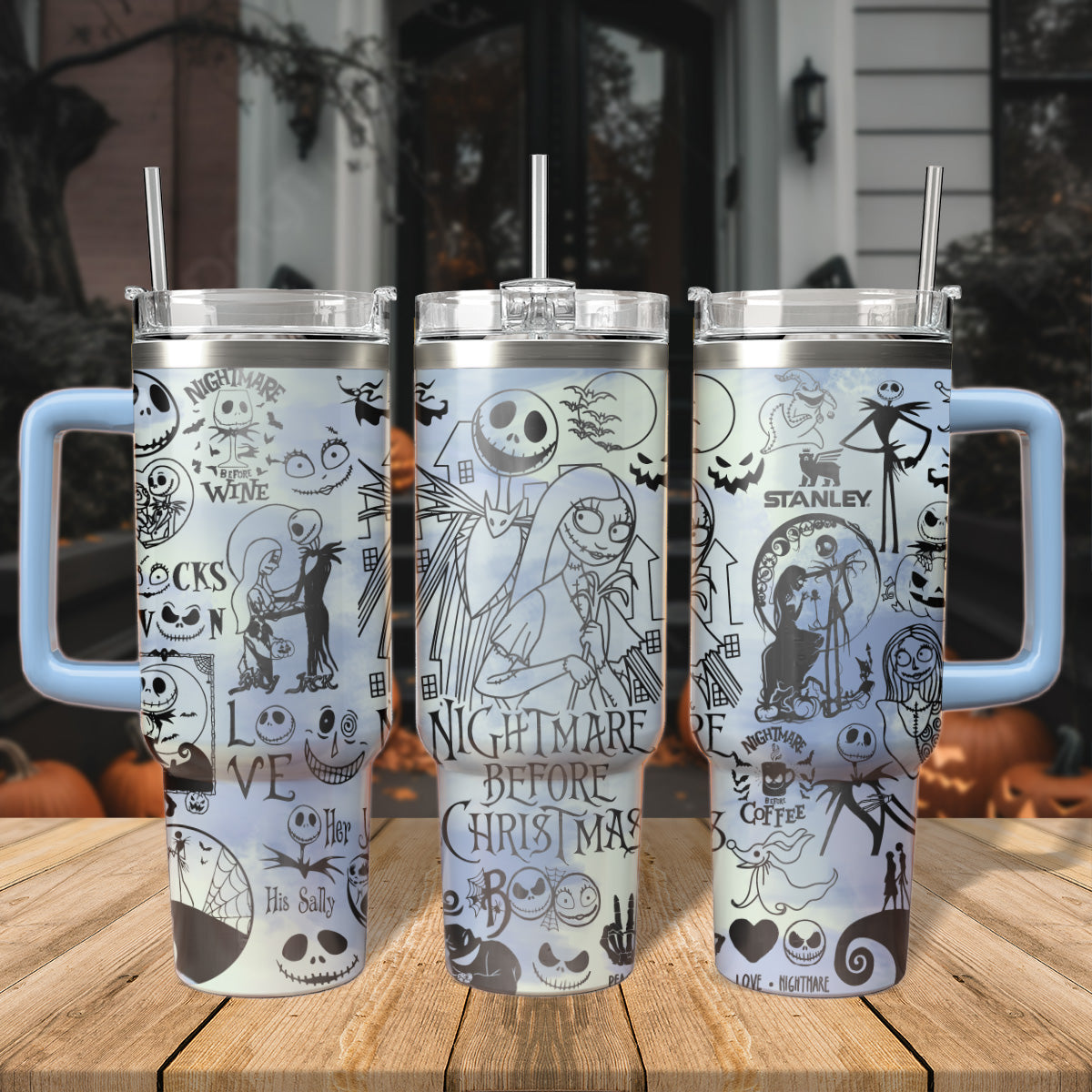 The Nightmare Before Christmas Movies Custom Stanley Cup 40 oz 30 oz Tumbler With HandleTVC2301558
