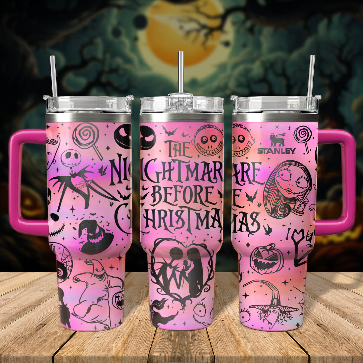 The Nightmare Before Christmas Movies Custom Stanley Cup 40 oz 30 oz Tumbler With HandleTVC2301560