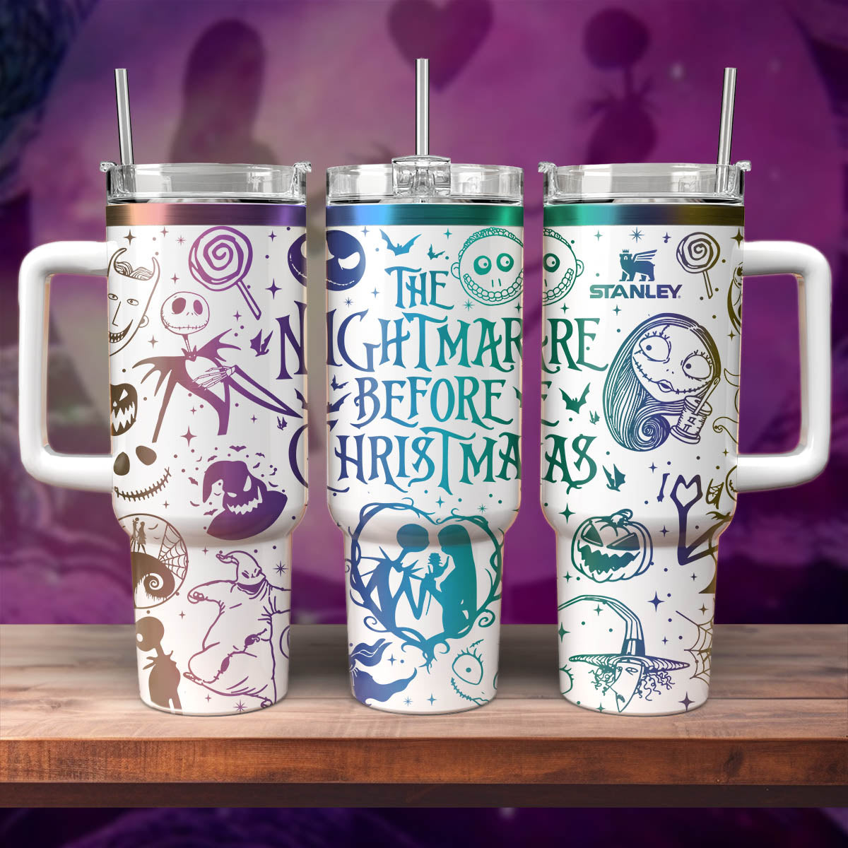 The Nightmare Before Christmas Movies Custom Stanley Cup 40 oz 30 oz Tumbler With HandleTVC2301560