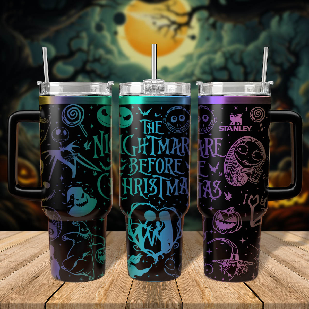 The Nightmare Before Christmas Movies Custom Stanley Cup 40 oz 30 oz Tumbler With HandleTVC2301561