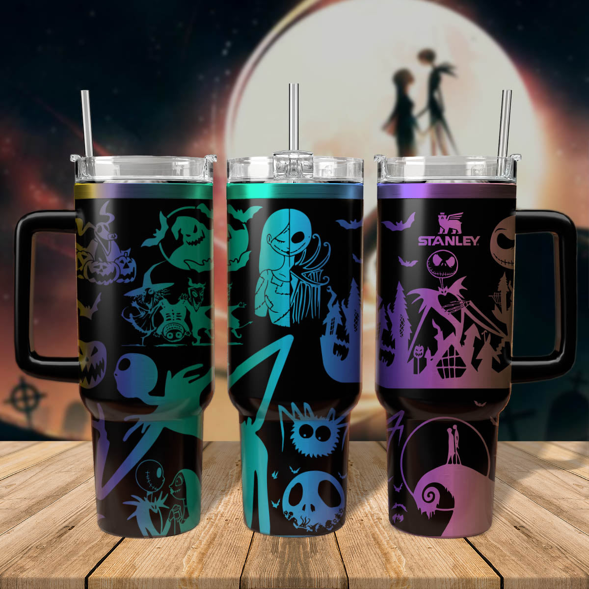 The Nightmare Before Christmas Movies Custom Stanley Cup 40 oz 30 oz Tumbler With HandleTVC2301564