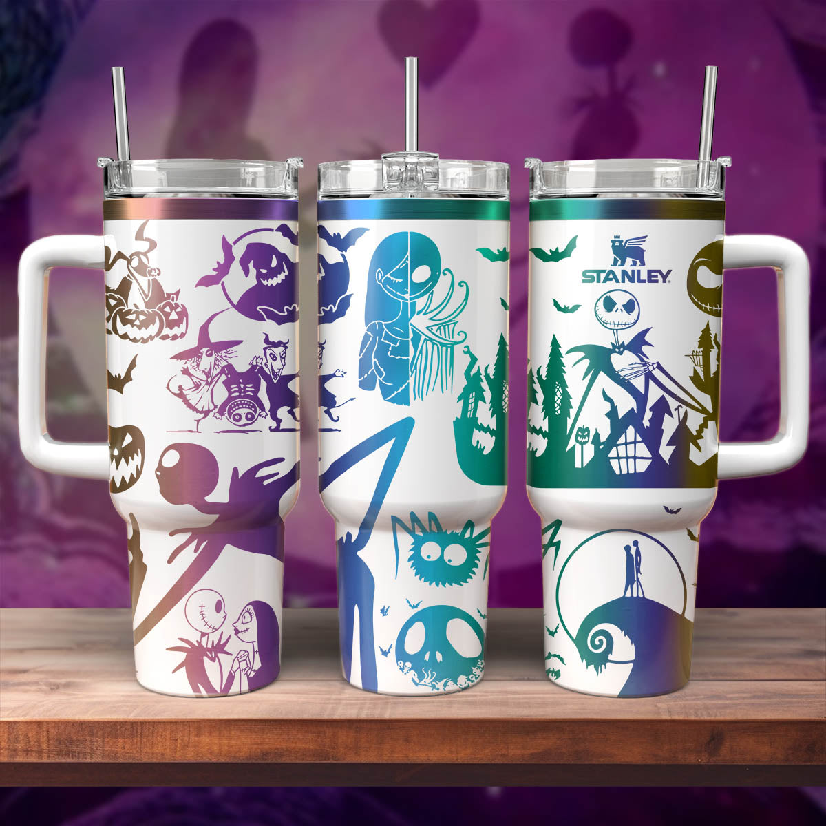 The Nightmare Before Christmas Movies Custom Stanley Cup 40 oz 30 oz Tumbler With HandleTVC2301564