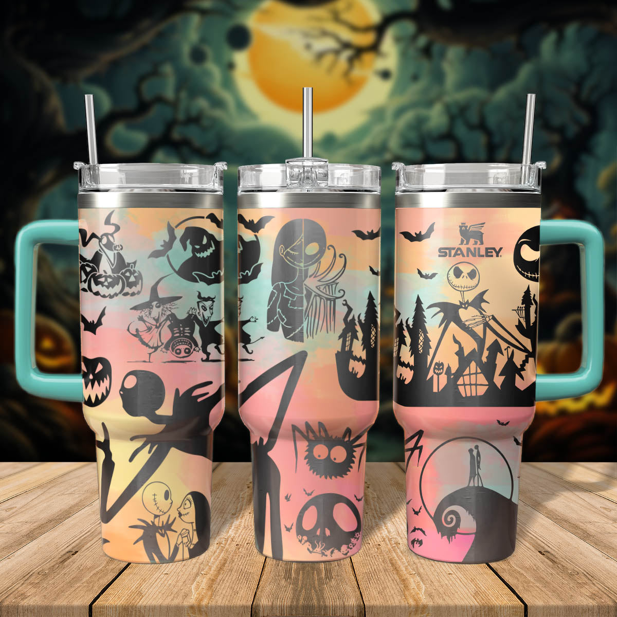 The Nightmare Before Christmas Movies Custom Stanley Cup 40 oz 30 oz Tumbler With HandleTVC2301564