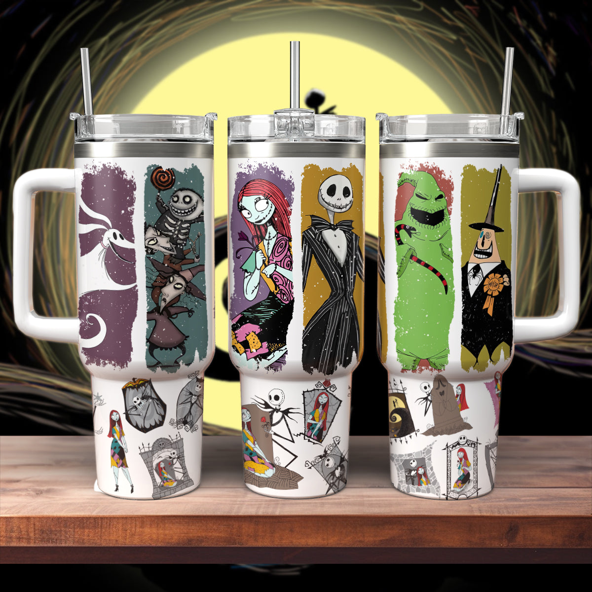 The Nightmare Before Christmas Movies Custom Stanley Cup 40 oz 30 oz Tumbler With HandleTVC2301565