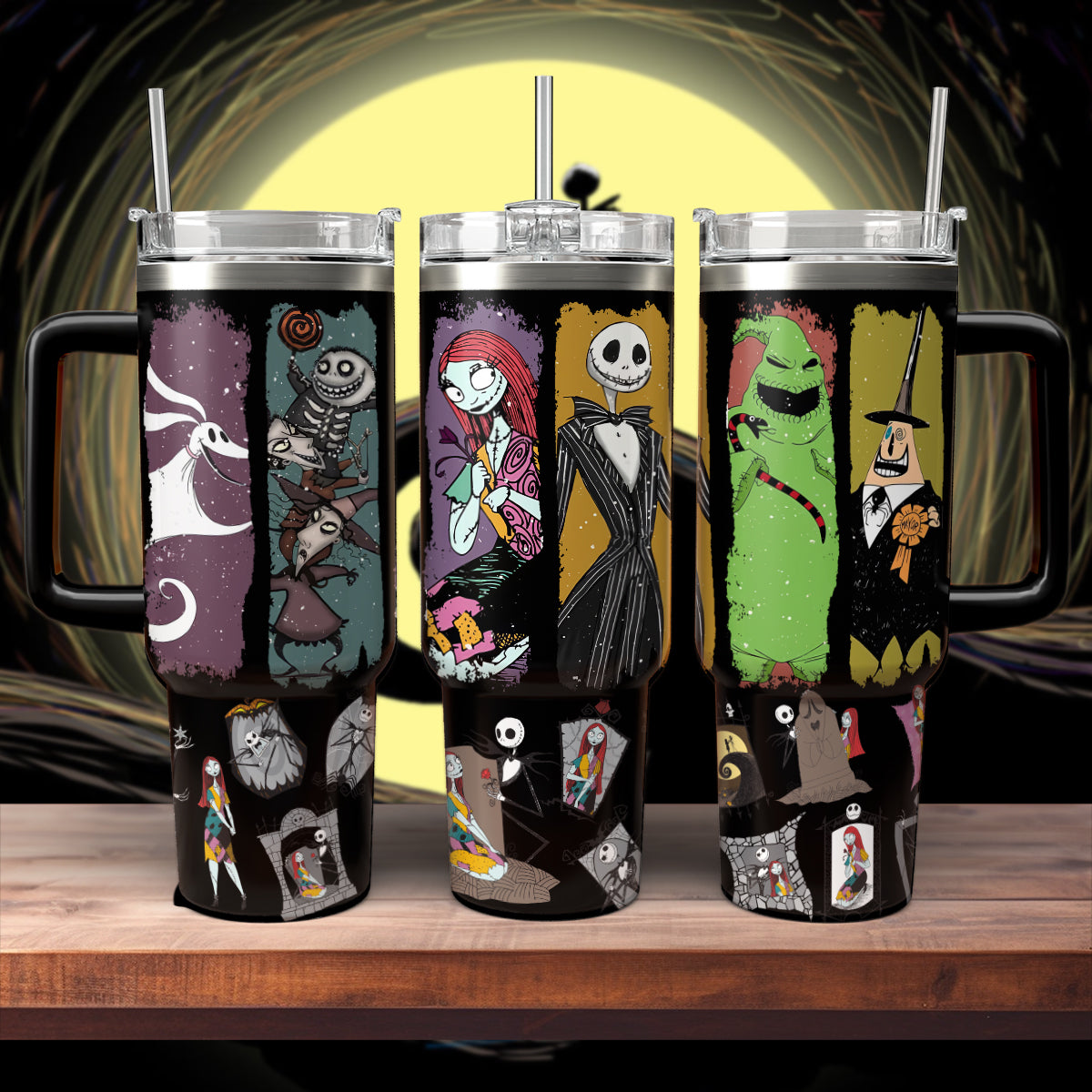 The Nightmare Before Christmas Movies Custom Stanley Cup 40 oz 30 oz Tumbler With HandleTVC2301565