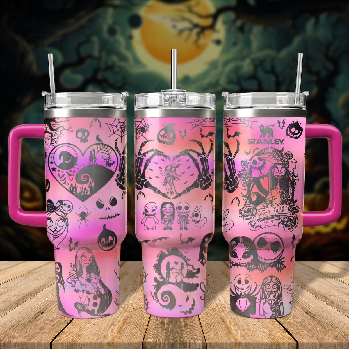 The nightmare Before Christmas Movies Custom Stanley Cup 40 oz 30 oz Tumbler With HandleTVC2301565