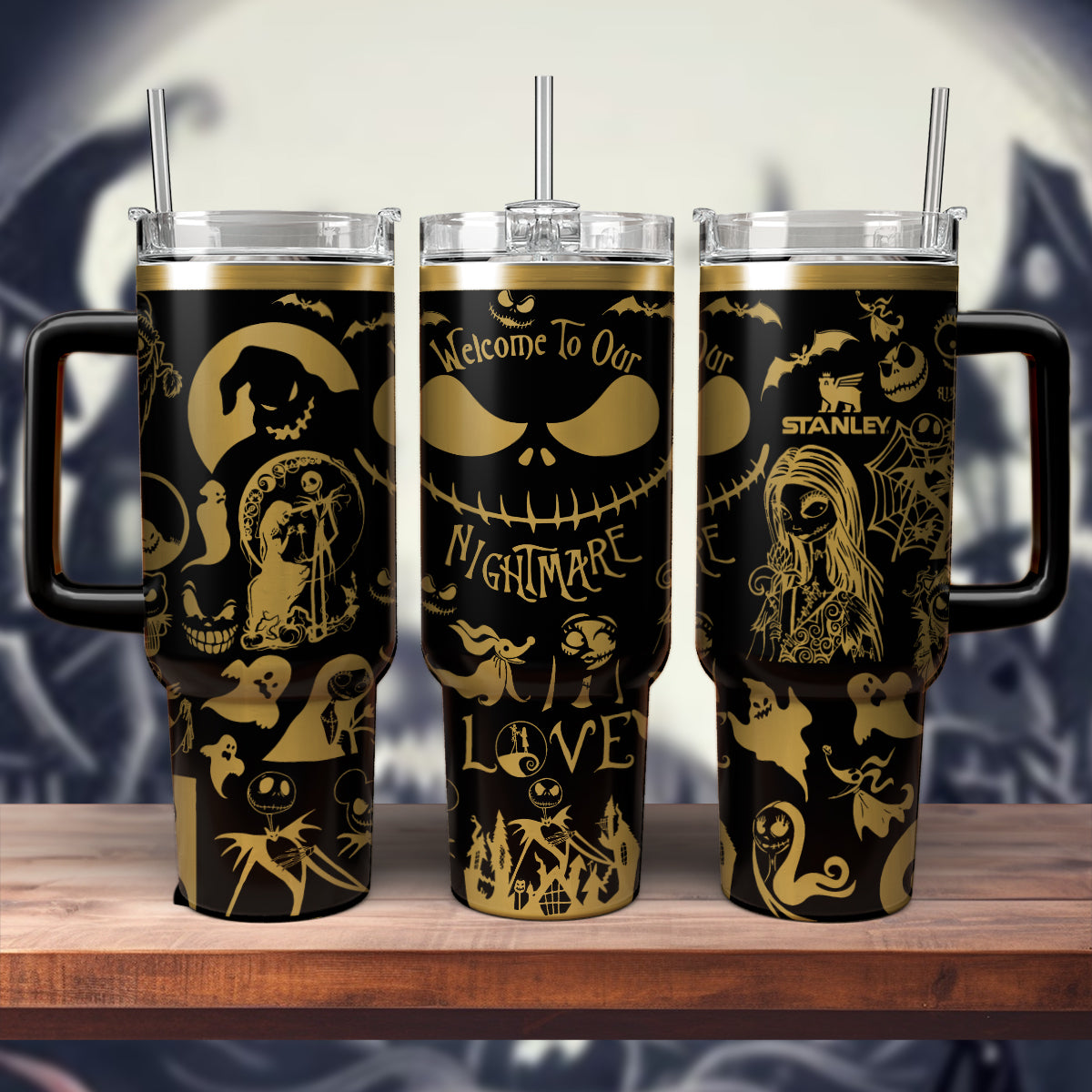 The Nightmare Before Christmas Movies Custom Stanley Cup 40 oz 30 oz Tumbler With HandleTVC2301566