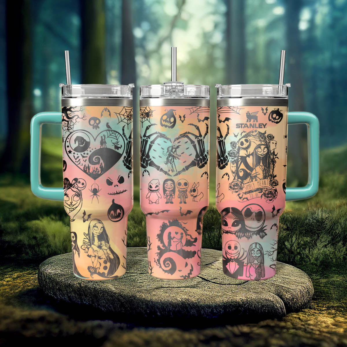 The nightmare Before Christmas Movies Custom Stanley Cup 40 oz 30 oz Tumbler With HandleTVC2301566