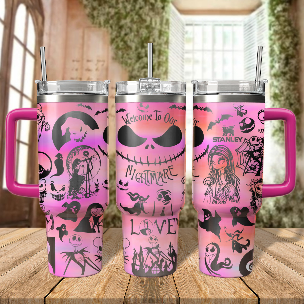 The Nightmare Before Christmas Movies Custom Stanley Cup 40 oz 30 oz Tumbler With HandleTVC2301566