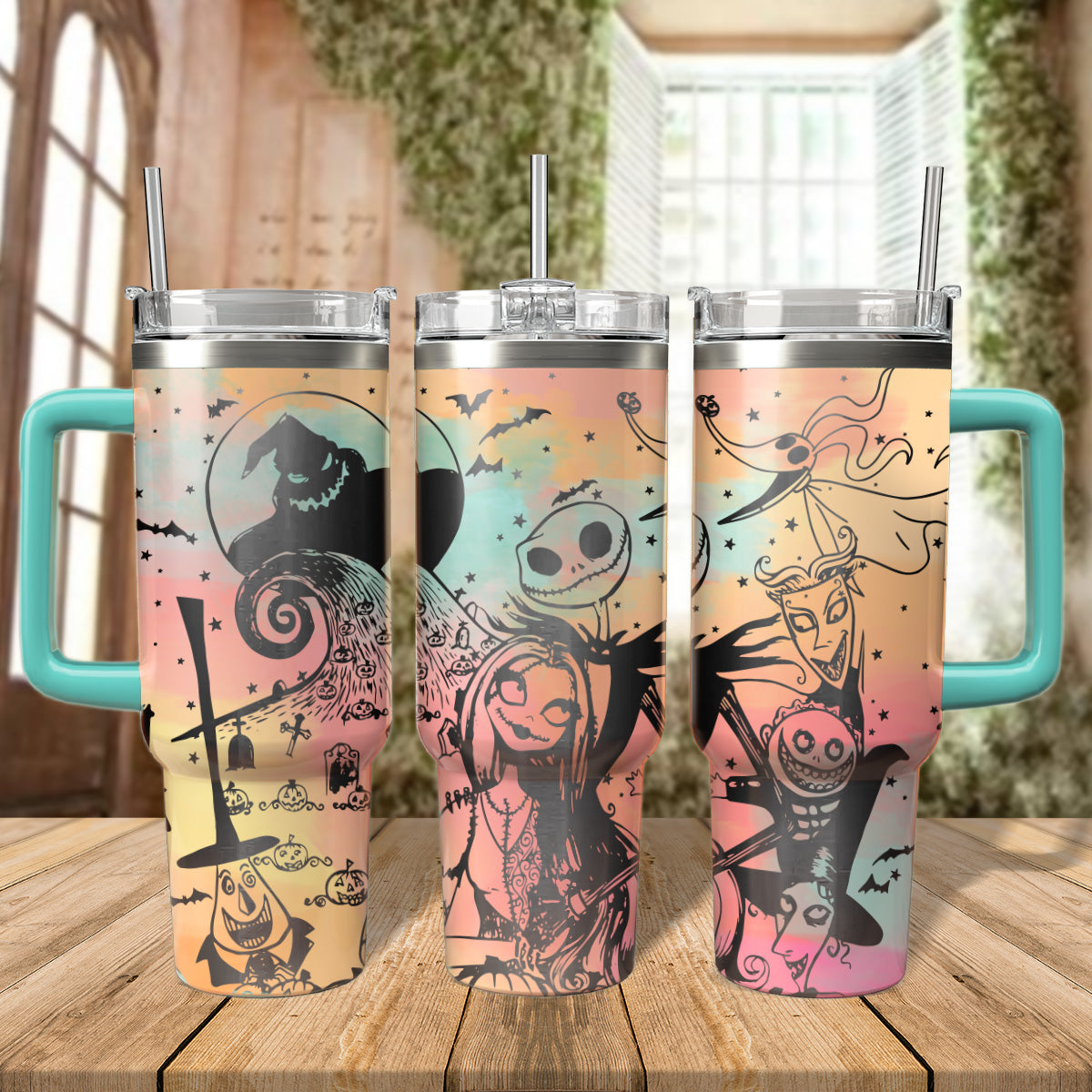 The Nightmare Before Christmas Movies Custom Stanley Cup 40 oz 30 oz Tumbler With HandleTVC2301567