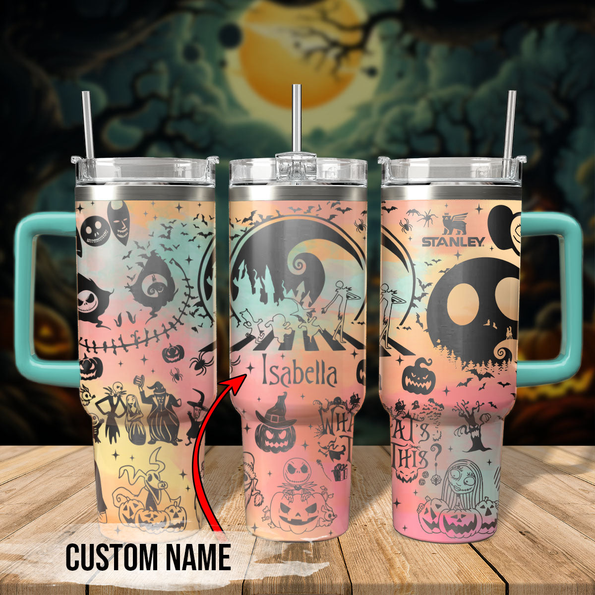 The nightmare Before Christmas Movies Custom Stanley Cup 40 oz 30 oz Tumbler With HandleTVC2301568