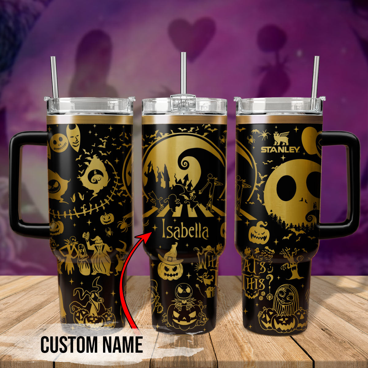The nightmare Before Christmas Movies Custom Stanley Cup 40 oz 30 oz Tumbler With HandleTVC2301568