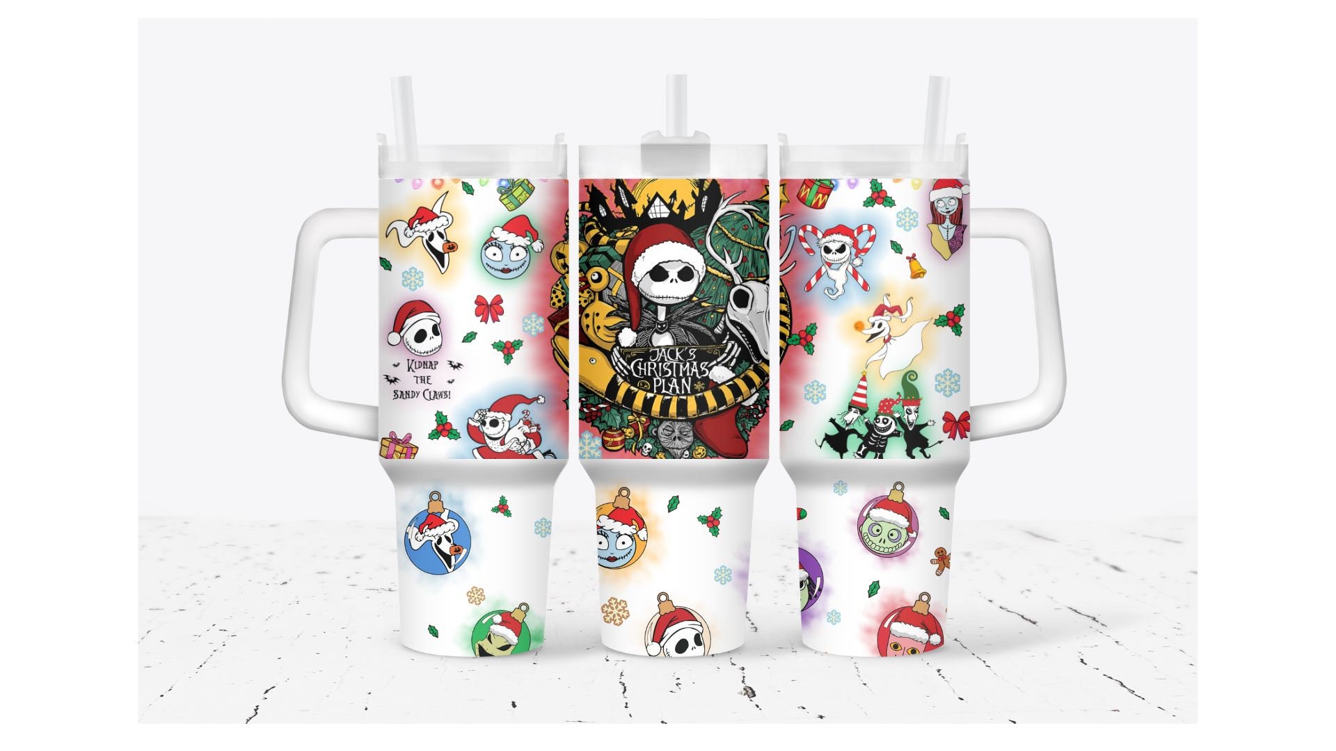 The Nightmare Before Christmas Movies Custom Stanley Cup 40 oz 30 oz Tumbler With HandleTVC2301932