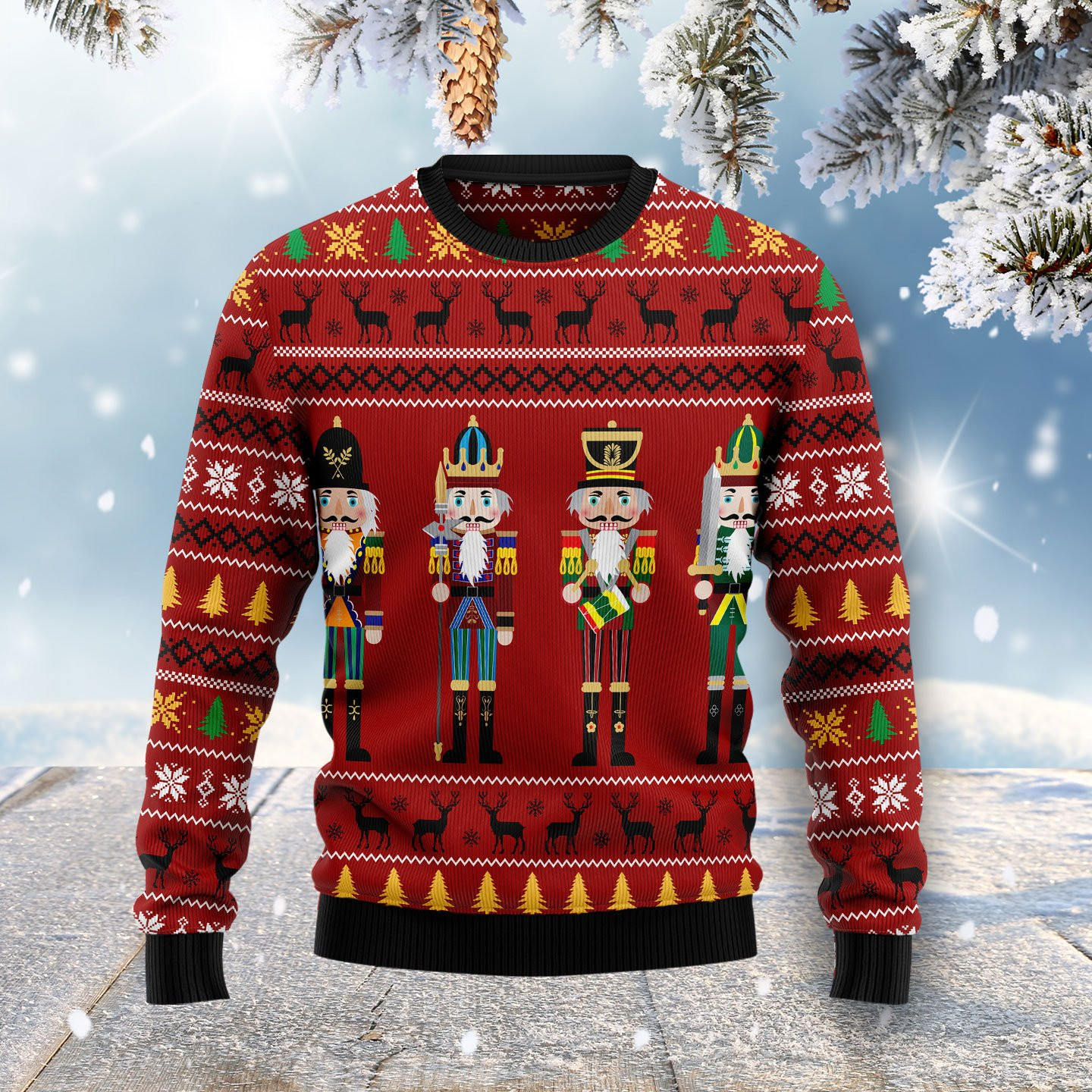 The Nutcracker Ugly Christmas Sweater Adult 3D Funny Matching for family