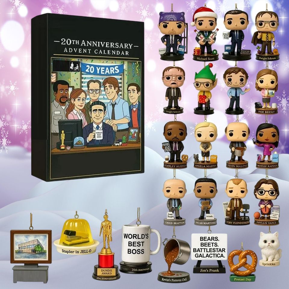 The Office Advent Calendar 2025, 20th Anniversary Christmas Countdown Advent Calendar, Holiday Decor, Gifts for Office Lovers - Image 2