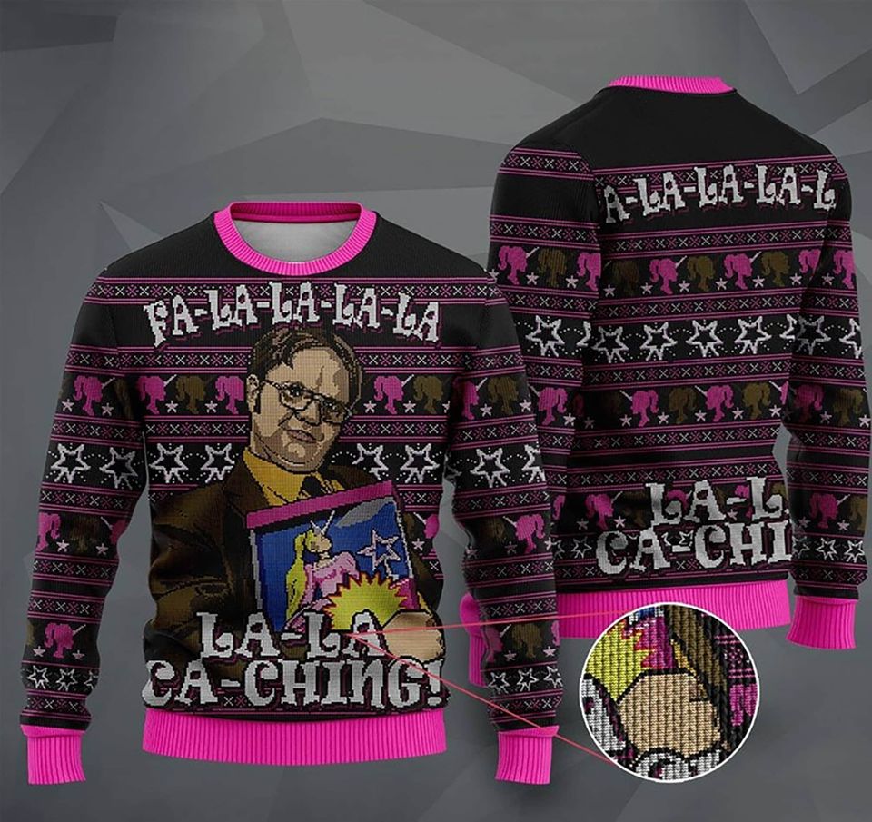 The Office Christmas Ugly Sweater, Dw Schrute The Office Ugly Sweatshirt