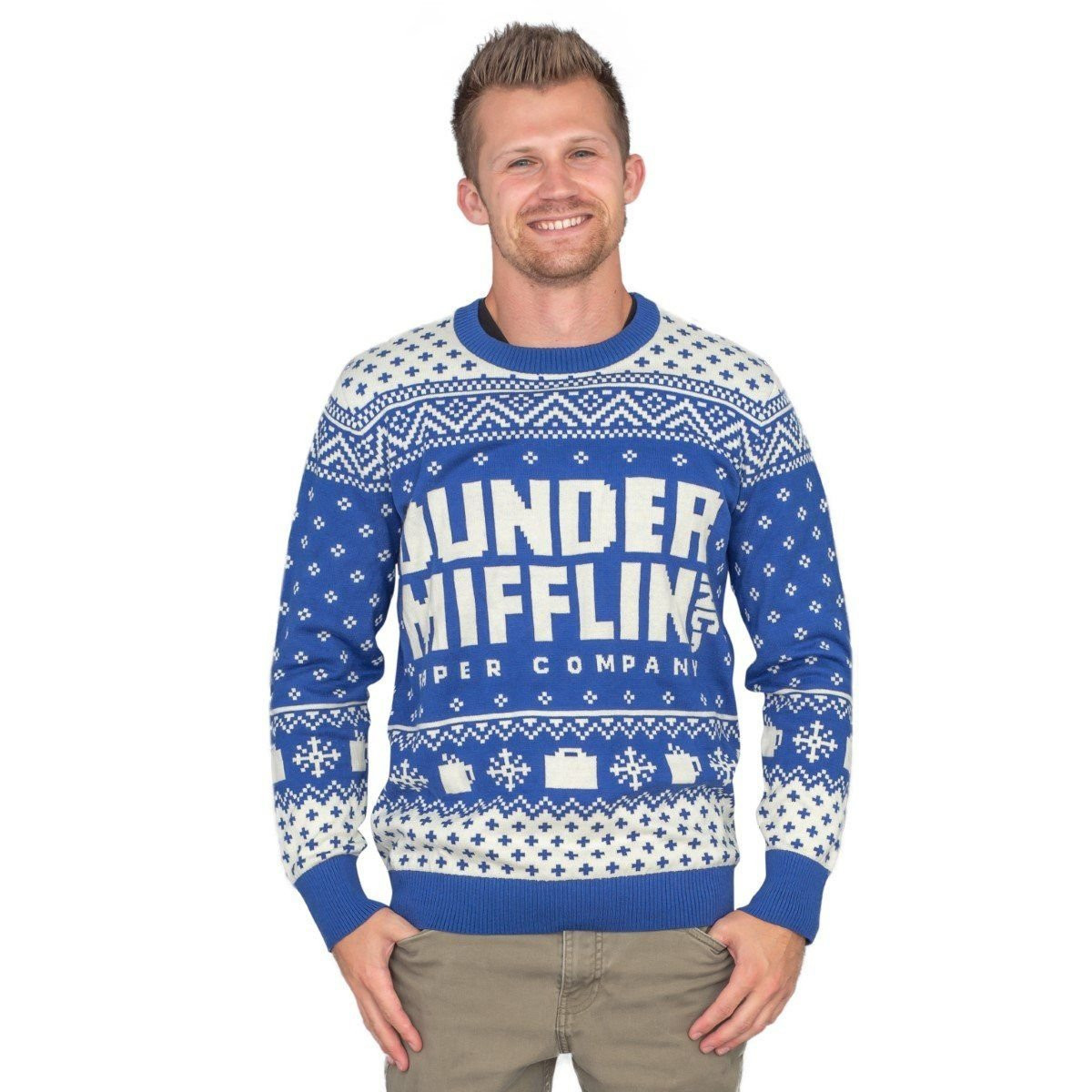 The Office Dunder Mifflin Ugly Christmas Sweater Adult 3D Funny Matching for family