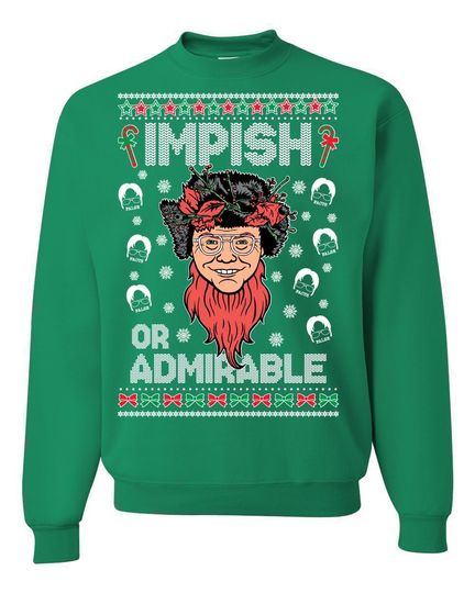 The Office Impish Or Admirable Dwight Schrute Ugly Christmas Sweater - Image 5