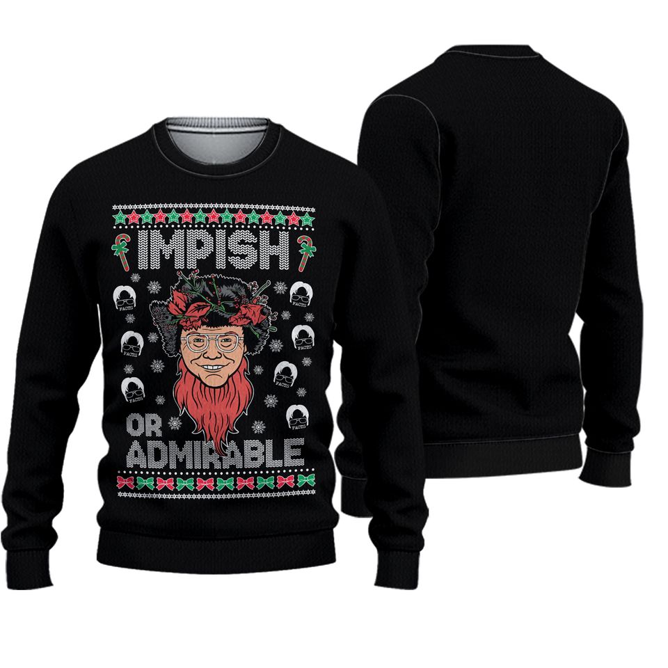 The Office Impish Or Admirable Dwight Schrute Ugly Christmas Sweater