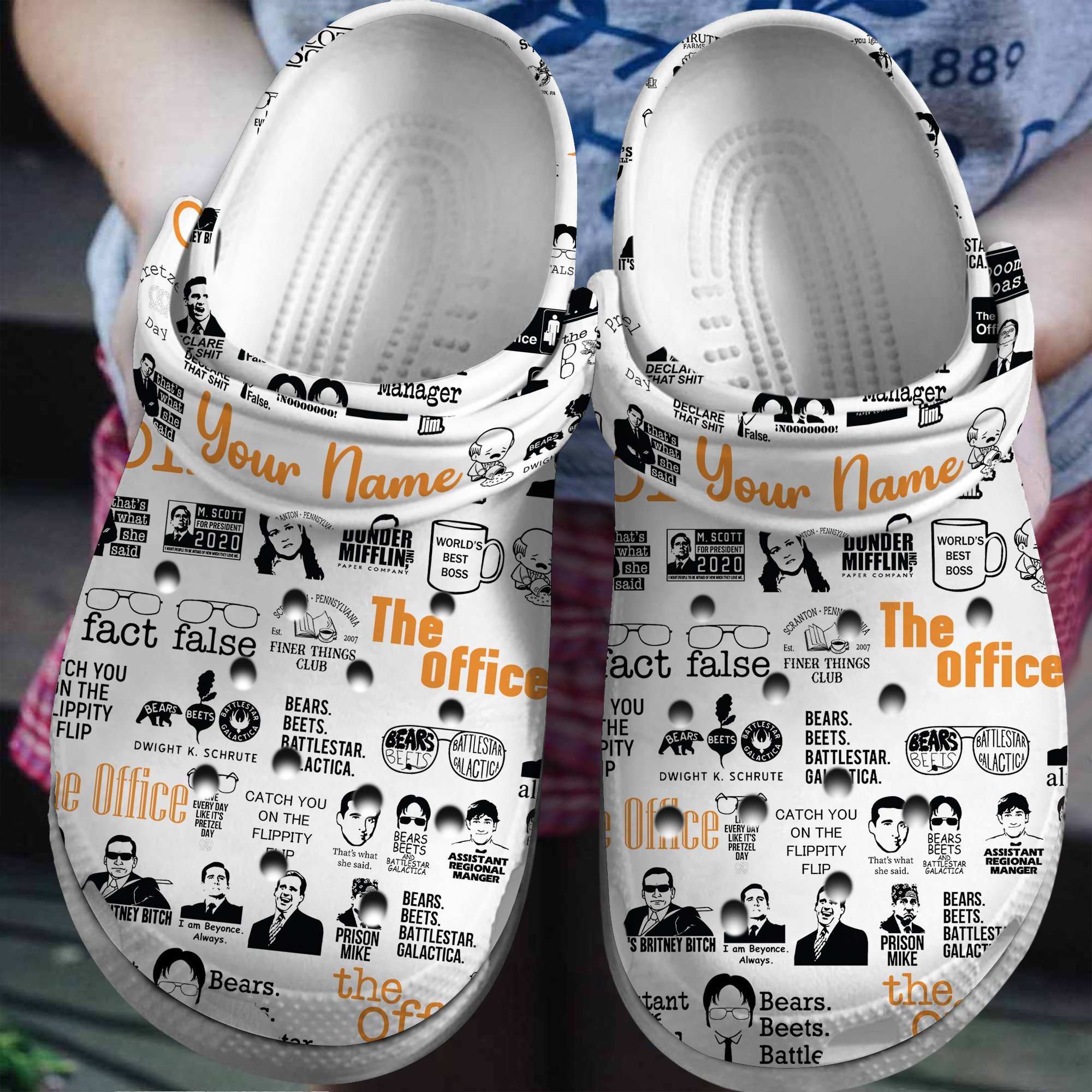 The Office TV Series Crocs Crocband Clogs Shoes Comfortable For Men Women and Kids