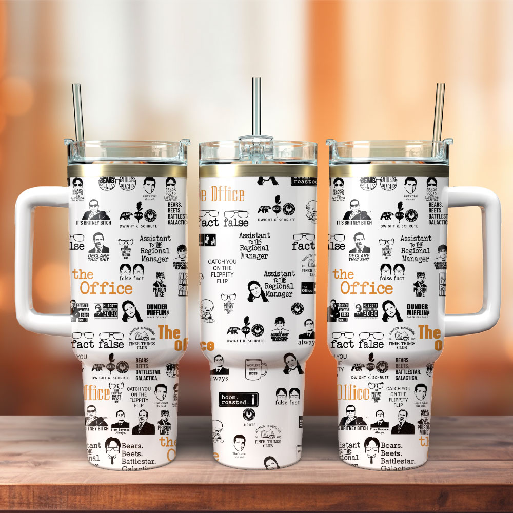 The Office TV Series Custom Stanley Cup 40 oz 30 oz Tumbler With HandleTVC2301345