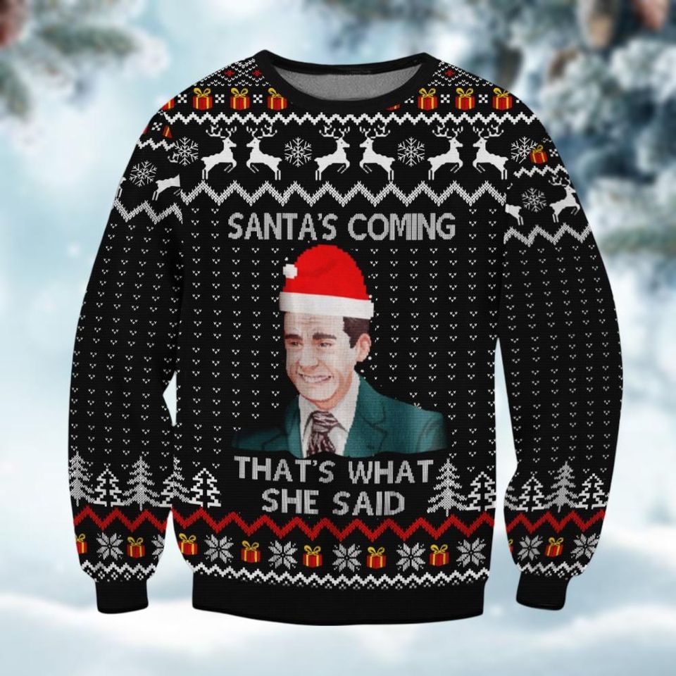 The Office Xmas Sweater, Micheal Scott Ugly Christmas Sweater
