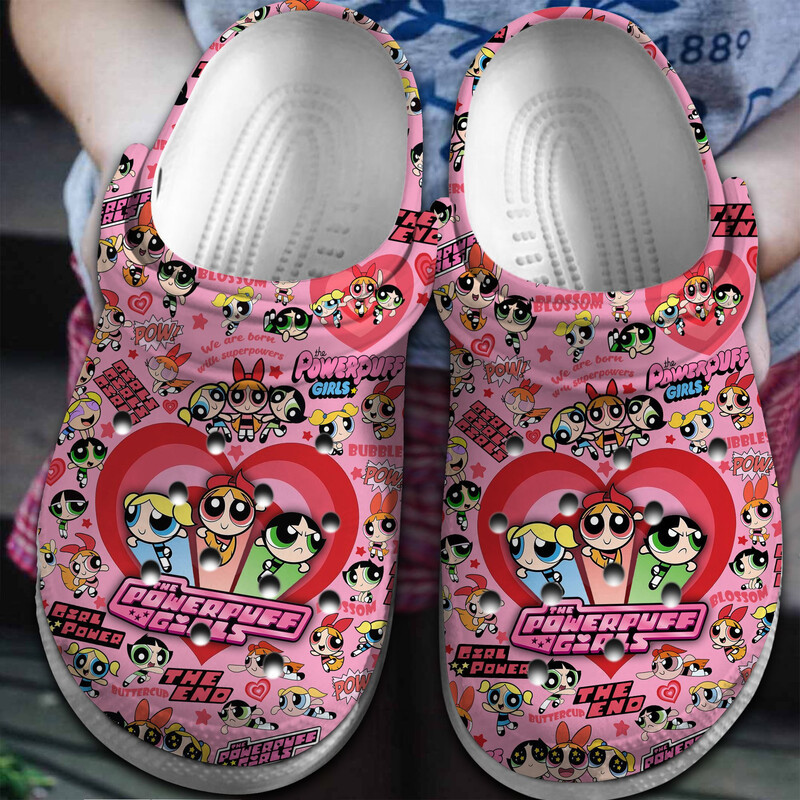 The Powerpuff Girls Cartoon Crocs Crocband Clogs Shoes Comfortable For Men Women and Kids