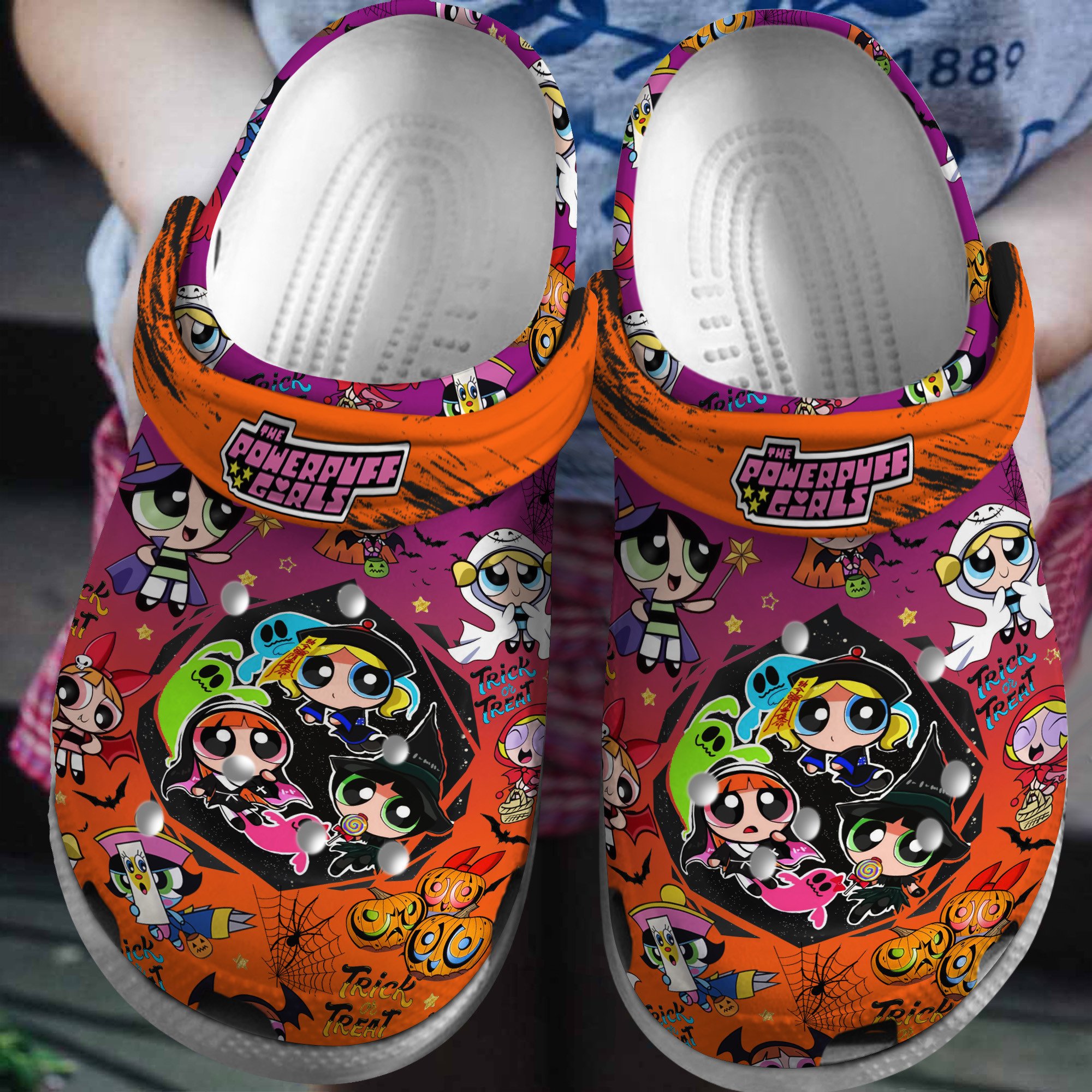The Powerpuff Girls TV Series Crocs Crocband Clogs Shoes Comfortable For Men Women and Kids